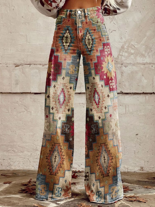 SARA | WIDE-LEG BOHO VINTAGE TROUSER