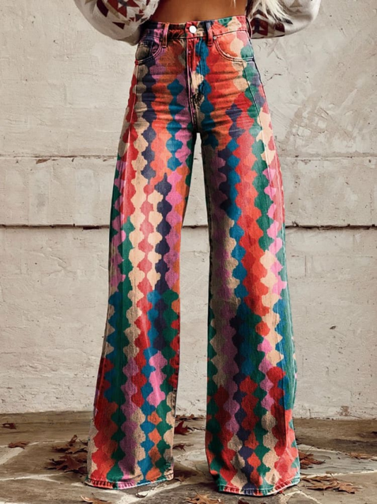 KIARA | BOHEMIAN WIDE-LEG TROUSER