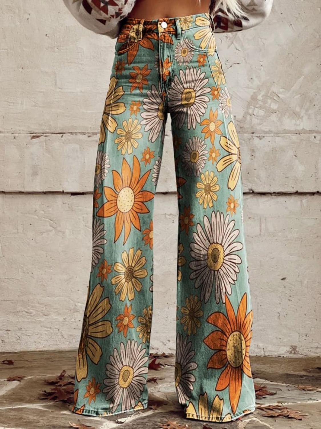 TANIA | FLORAL WIDE-LEG TROUSER